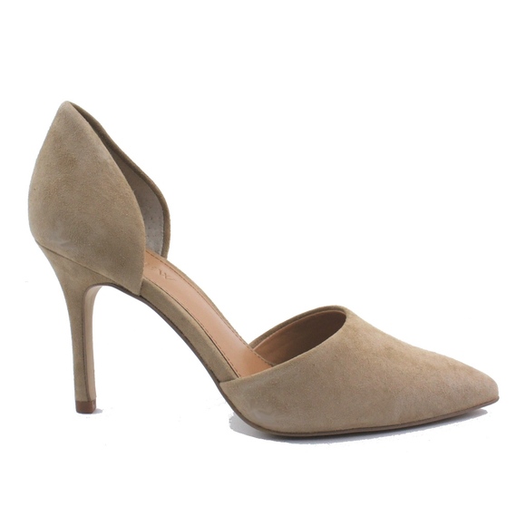 J. Crew Factory Shoes - New JCREW Lana Suede d'Orsay Pumps in Saddle